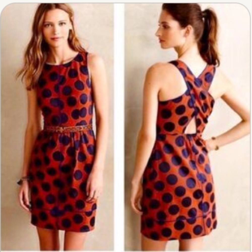 Maeve Anthropologie Rokin Dress with Criss Cross back and pockets